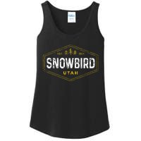 Vintage Snowbird Ut Hexagon Badge Utah Snow Ski Souvenir Ladies Essential Tank