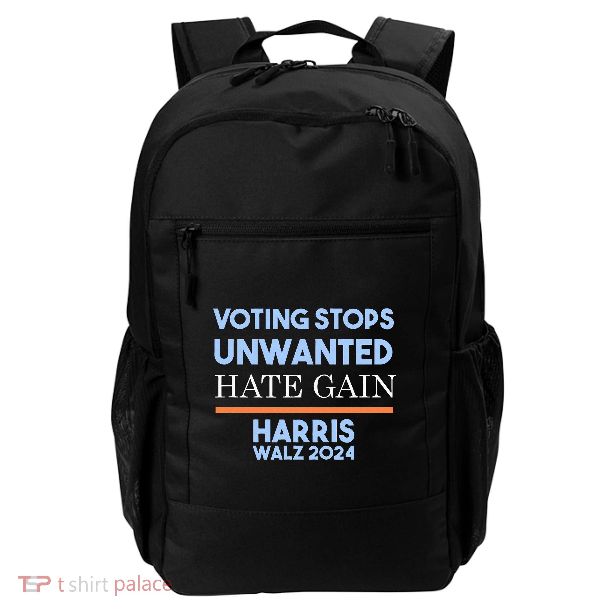 Voting Stops Unwanted Hate Gain Harris Campaign Daily Commute Backpack