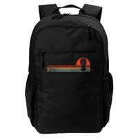 Vintage Swinger Upside Down Pineapple Retro Sunset Horizon Daily Commute Backpack