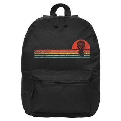 Vintage Swinger Upside Down Pineapple Retro Sunset Horizon 16 in Basic Backpack