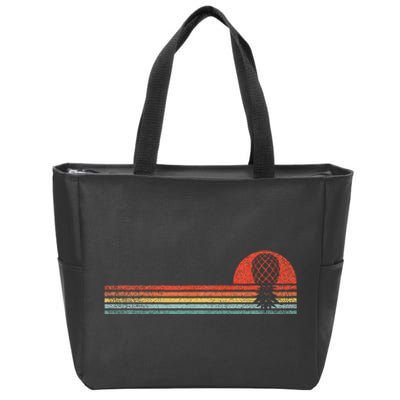 Vintage Swinger Upside Down Pineapple Retro Sunset Horizon Zip Tote Bag