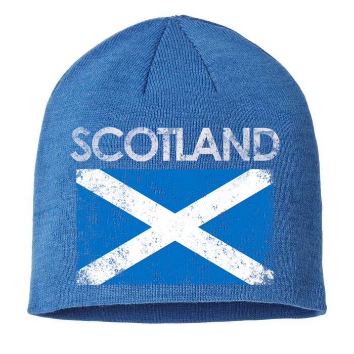 Vintage Scotland Uk Scottish Flag Pride Gift Sustainable Beanie