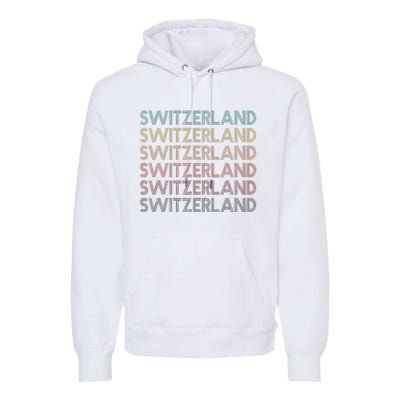 Vintage Switzerland Premium Hoodie