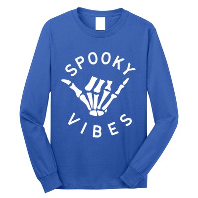 Vintage Spooky Vibes Trickortreat Scary Horror Great Gift Long Sleeve Shirt