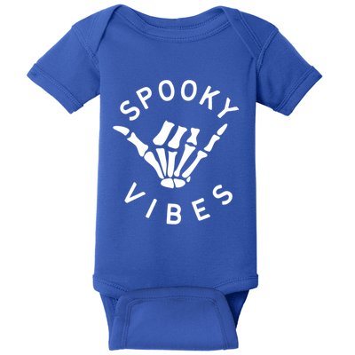 Vintage Spooky Vibes Trickortreat Scary Horror Great Gift Baby Bodysuit