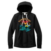 Vintage Summer Vibes Retro Summertime Women's Fleece Hoodie