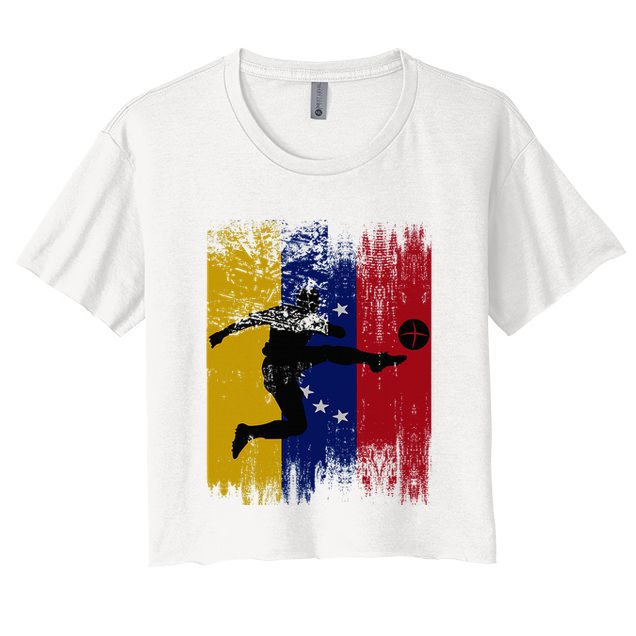 Venezuela Soccer Venezuelan Football Venezolano Futbol Crop Top
