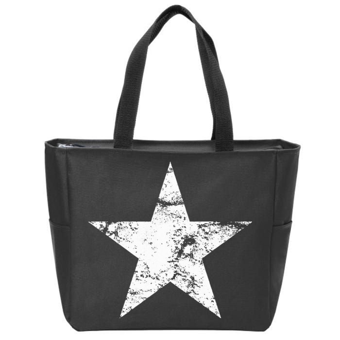 Vintage Star Zip Tote Bag