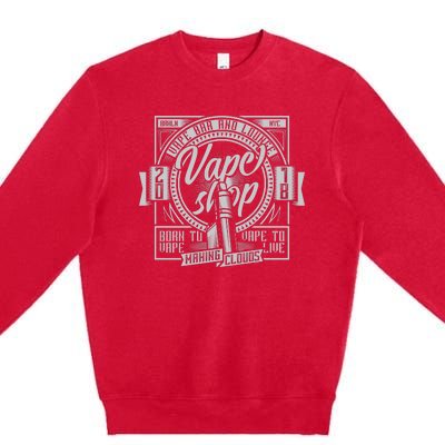 Vape Shop Premium Crewneck Sweatshirt