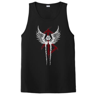 Valkyrie Symbol Valknut Odin Wings Vikings Asgard Valhalla PosiCharge Competitor Tank