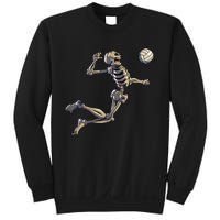 Volleyball Skeleton Volleyball Player Halloween Sweatshirt