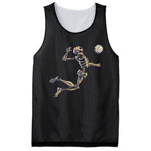 Volleyball Skeleton Volleyball Player Halloween Mesh Reversible Basketball Jersey Tank