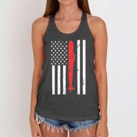 Vintage Submarine Veteran Silent Service Women's Knotted Racerback Tank