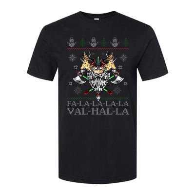 Viking Santa Viking Christmas Sweater Falala Lala Valhalla Softstyle CVC T-Shirt