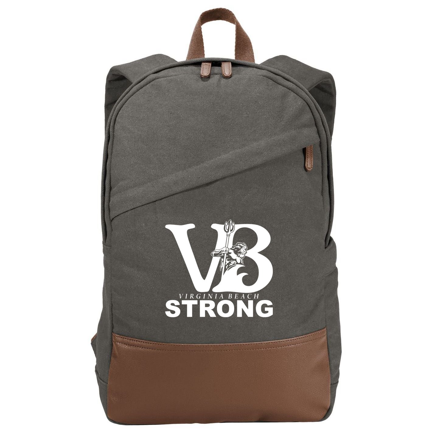 Vb Strong Virginia Beach Strong Cotton Canvas Backpack