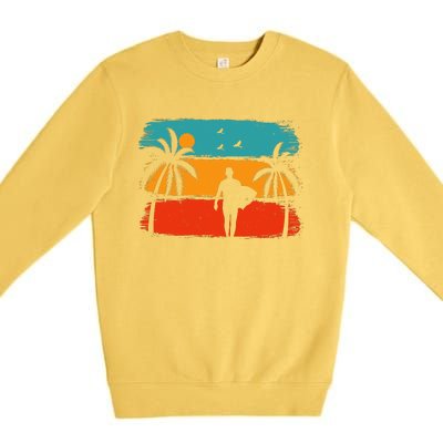 Vintage Summer Vibes Print Premium Crewneck Sweatshirt