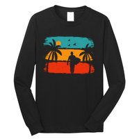 Vintage Summer Vibes Print Long Sleeve Shirt