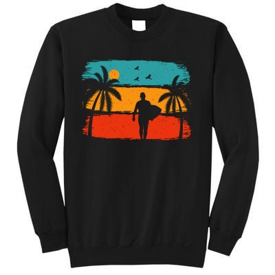 Vintage Summer Vibes Print Sweatshirt