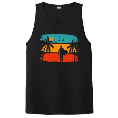 Vintage Summer Vibes Print PosiCharge Competitor Tank