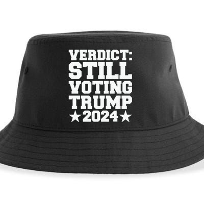 Verdict Still Voting Trump 2024 Ny Trial Maga Trump Voter Sustainable Bucket Hat