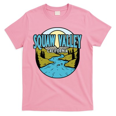 Vintage Squaw Valley California River Valley Souvenir Print T-Shirt