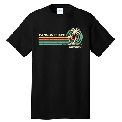 Vintage Summer Vacation Oregon Cannon Beach Tall T-Shirt