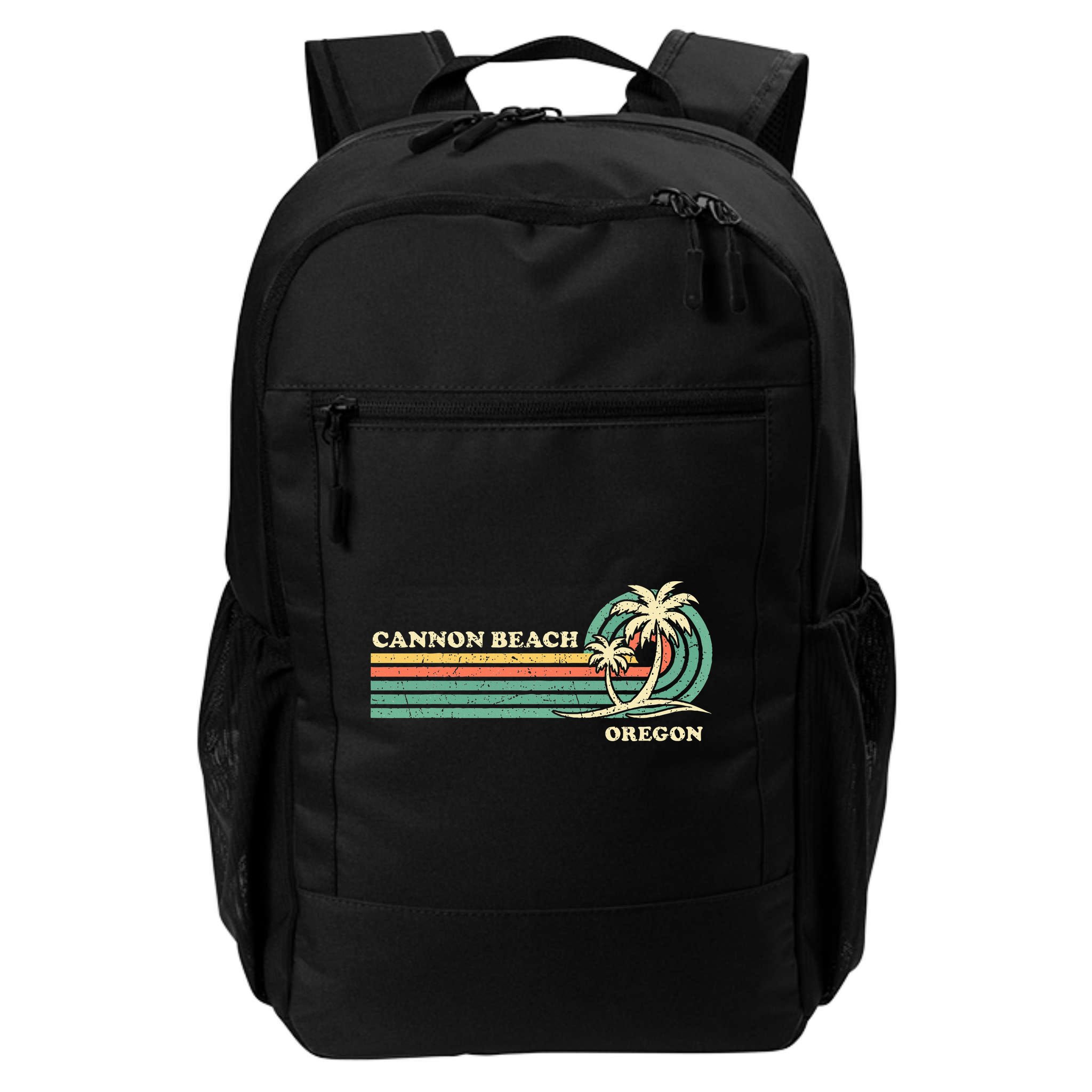 Vintage Summer Vacation Oregon Cannon Beach Backpack