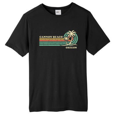 Vintage Summer Vacation Oregon Cannon Beach Tall Fusion ChromaSoft Performance T-Shirt