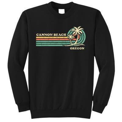 Vintage Summer Vacation Oregon Cannon Beach Tall Sweatshirt