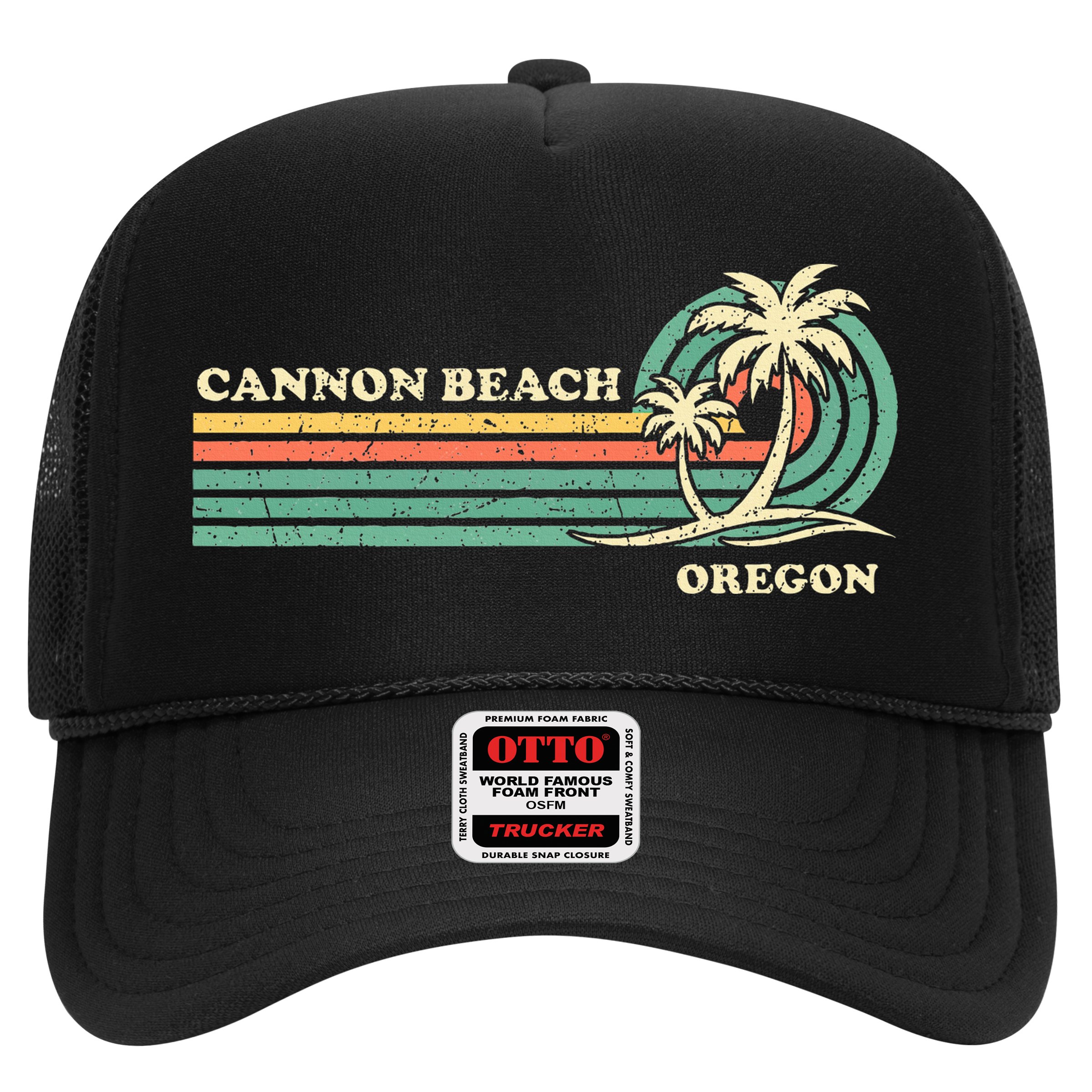 Vintage Summer Vacation Oregon Cannon Beach Hat