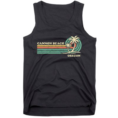 Vintage Summer Vacation Oregon Cannon Beach Tank Top