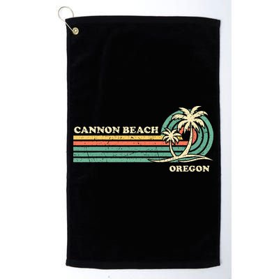 Vintage Summer Vacation Oregon Cannon Beach Golf Towel