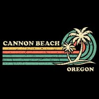 Vintage Summer Vacation Oregon Cannon Beach Womens T-Shirt