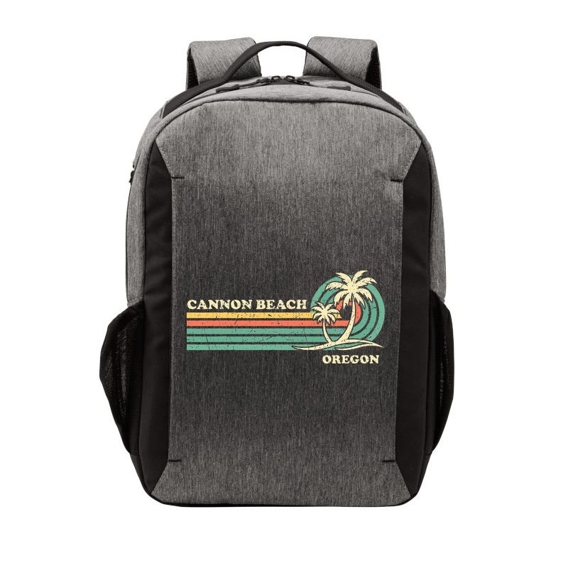 Vintage Summer Vacation Oregon Cannon Beach Vector Backpack