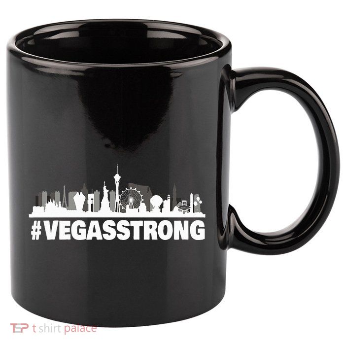 Vegas Strong 11oz C Handle Ceramic Mug