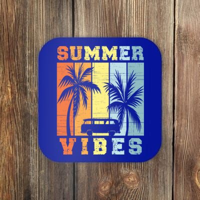 Vacation Summer Vibes Retro Vintage Oh Hey Vacay Gift Coaster