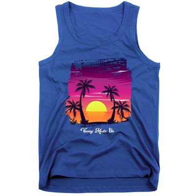 Vintage Sunset Vacay Mode: On Summer Beach Gift Tank Top