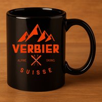 Verbier Suisse  11oz C Handle Ceramic Mug