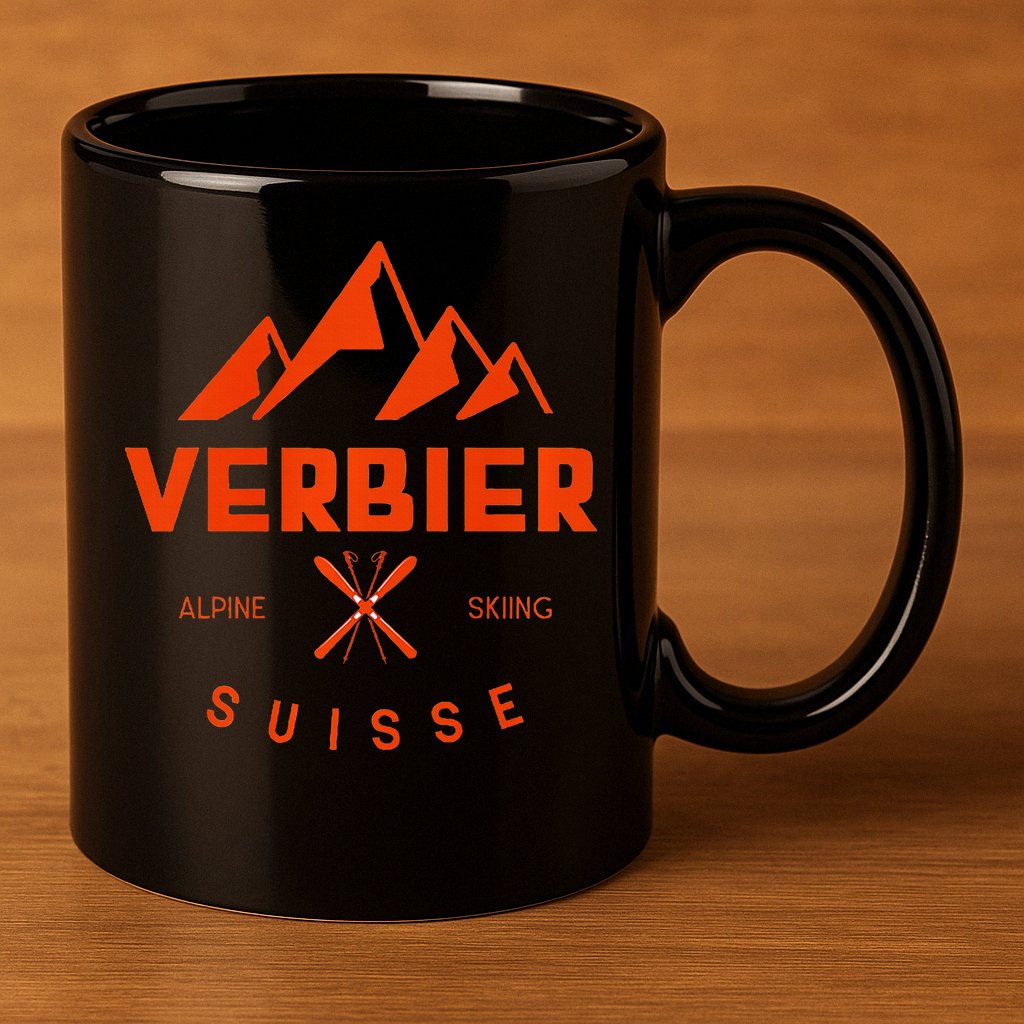 Verbier Suisse  11oz C Handle Ceramic Mug