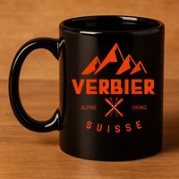 Verbier Suisse  11oz C Handle Ceramic Mug
