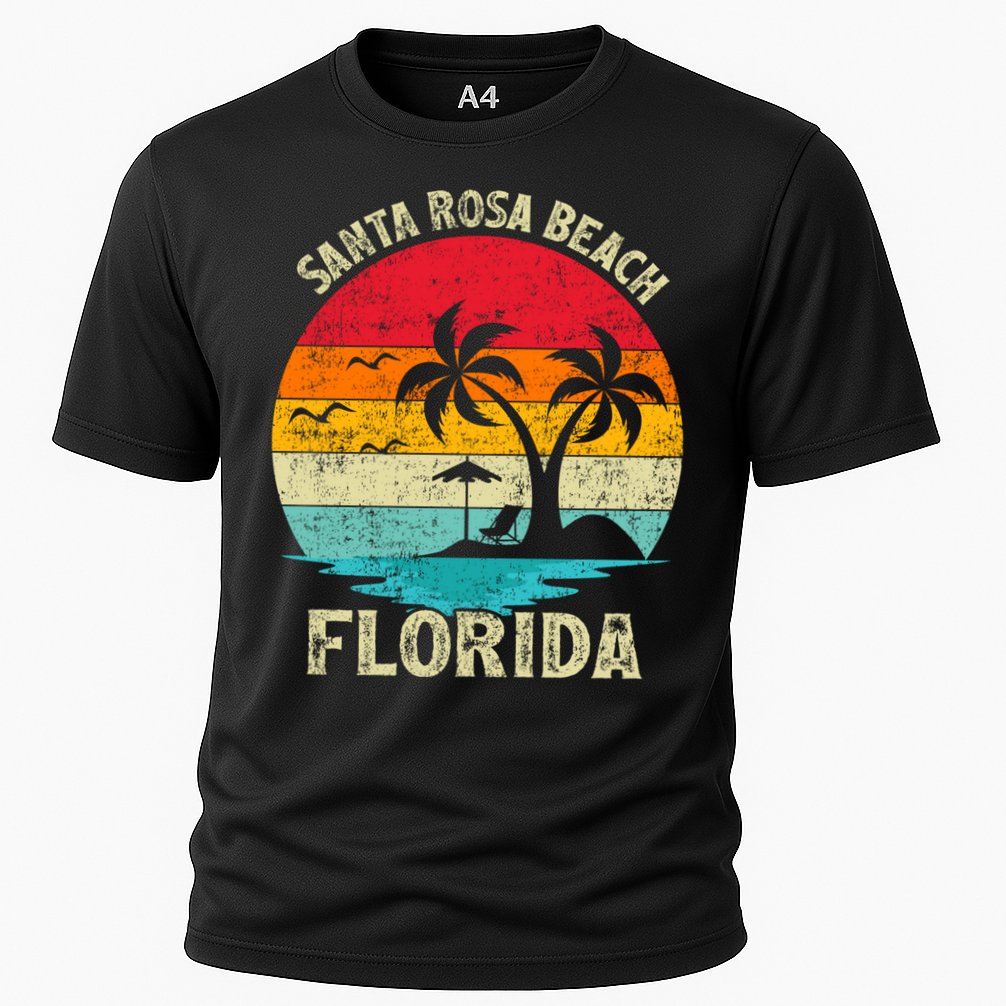 Vintage Summer Vacation Retro Florida Santa Rosa Beach Gift Performance Shirt