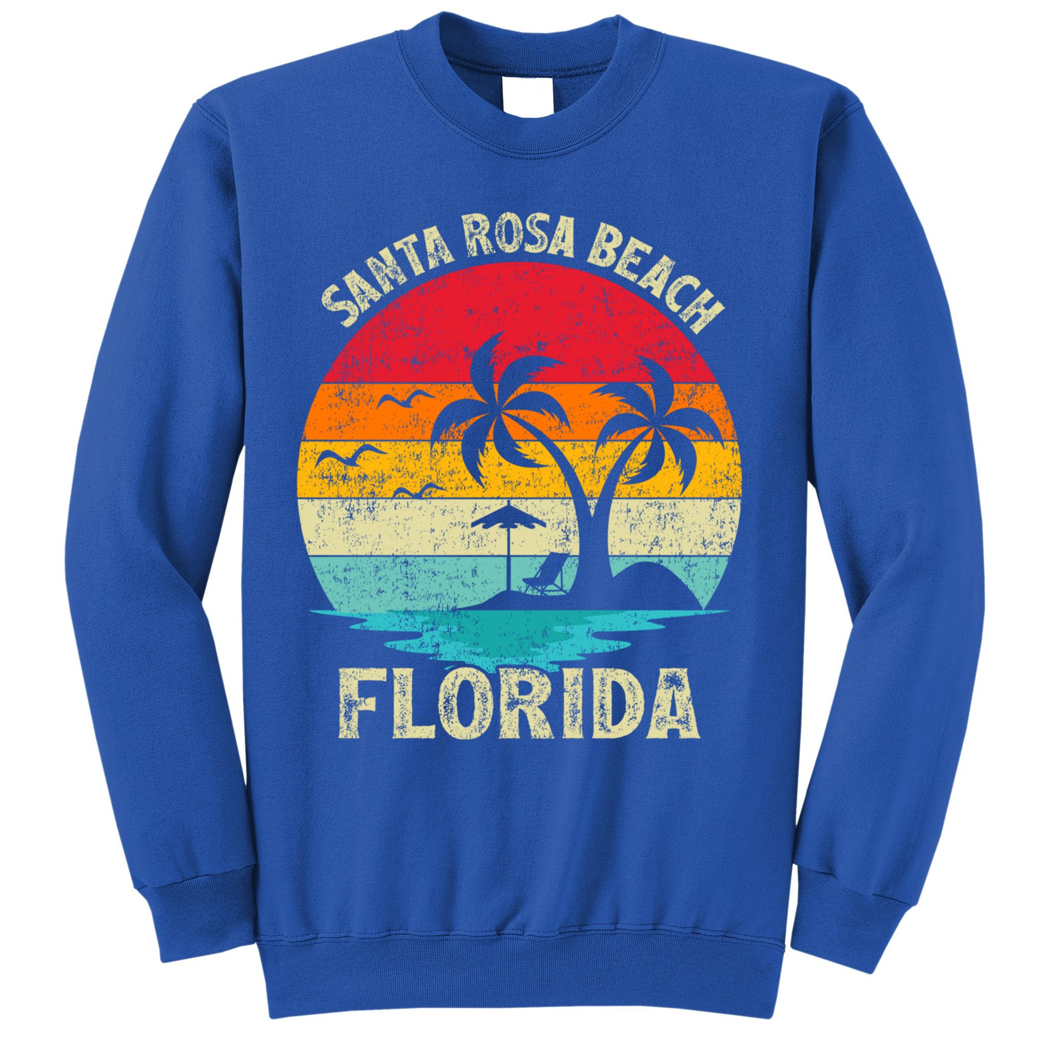 Vintage Summer Vacation Retro Florida Santa Rosa Beach Gift Sweatshirt