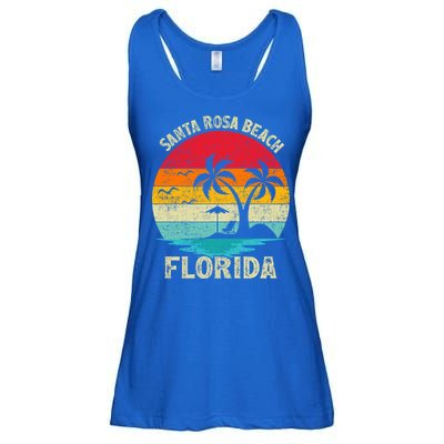 Vintage Summer Vacation Retro Florida Santa Rosa Beach Gift Ladies Essential Flowy Tank