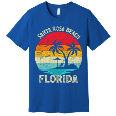 Vintage Summer Vacation Retro Florida Santa Rosa Beach Gift Premium T-Shirt