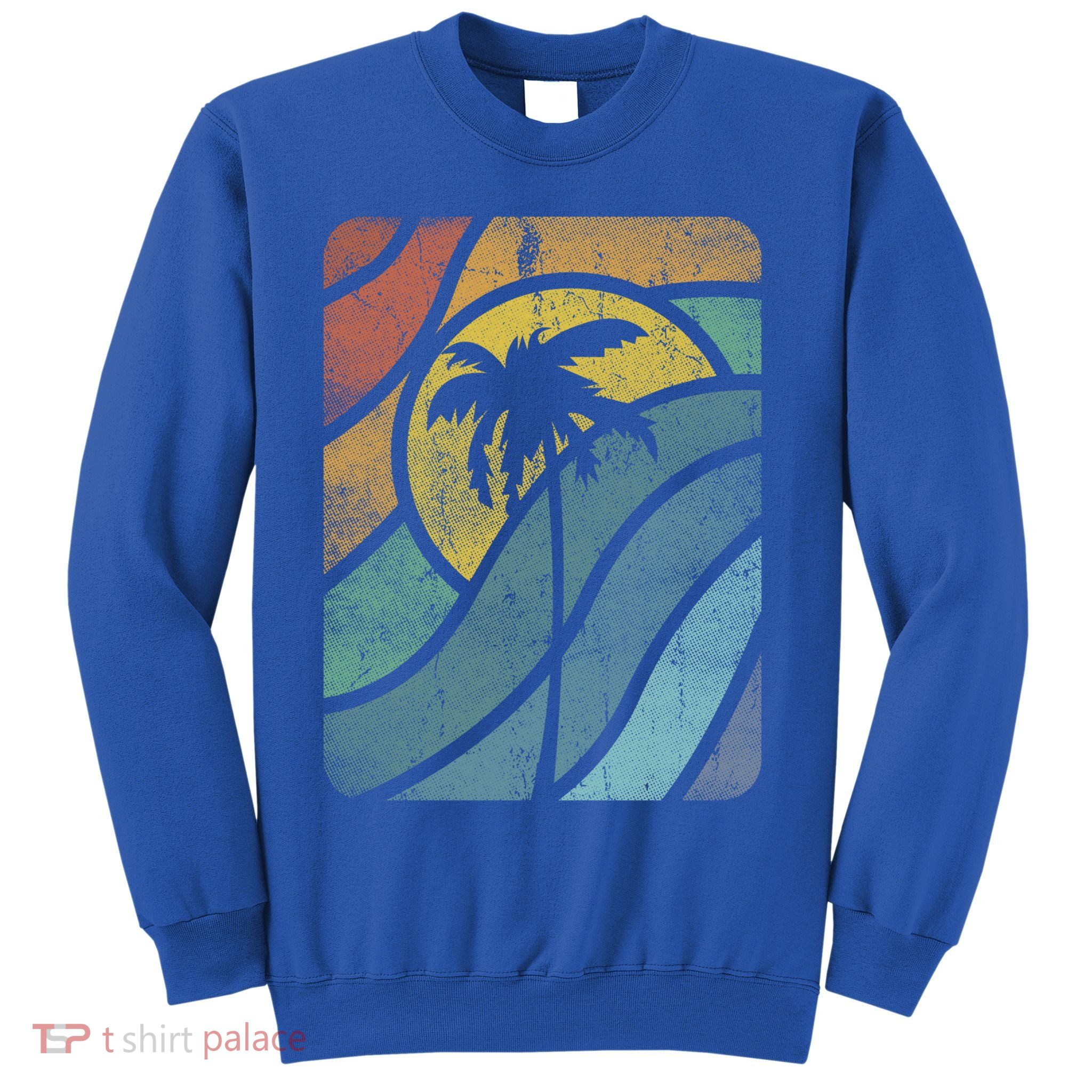 Vintage Summer Vacation Vibes Tee Sunset Sunrise Palms Vacay Great Gift Sweatshirt