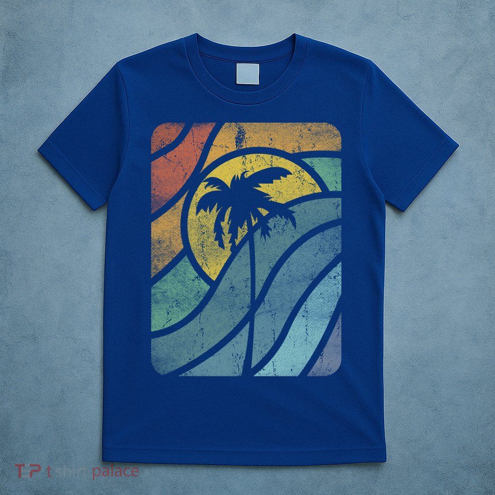 Vintage Summer Vacation Vibes Tee Sunset Sunrise Palms Vacay Great Gift T-Shirt