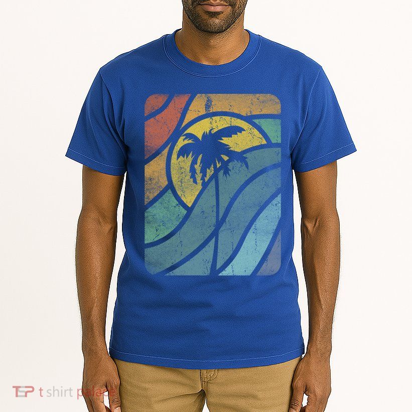 Vintage Summer Vacation Vibes Tee Sunset Sunrise Palms Vacay Great Gift Tall T-Shirt