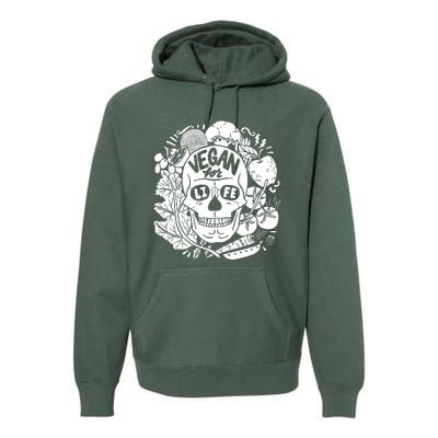 Vegan Skull Premium Hoodie