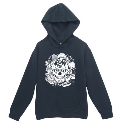 Vegan Skull Urban Pullover Hoodie