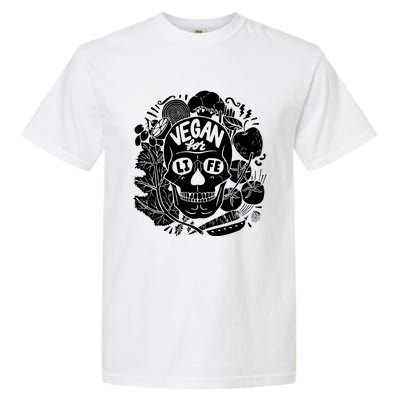 Vegan Skull Garment-Dyed Heavyweight T-Shirt